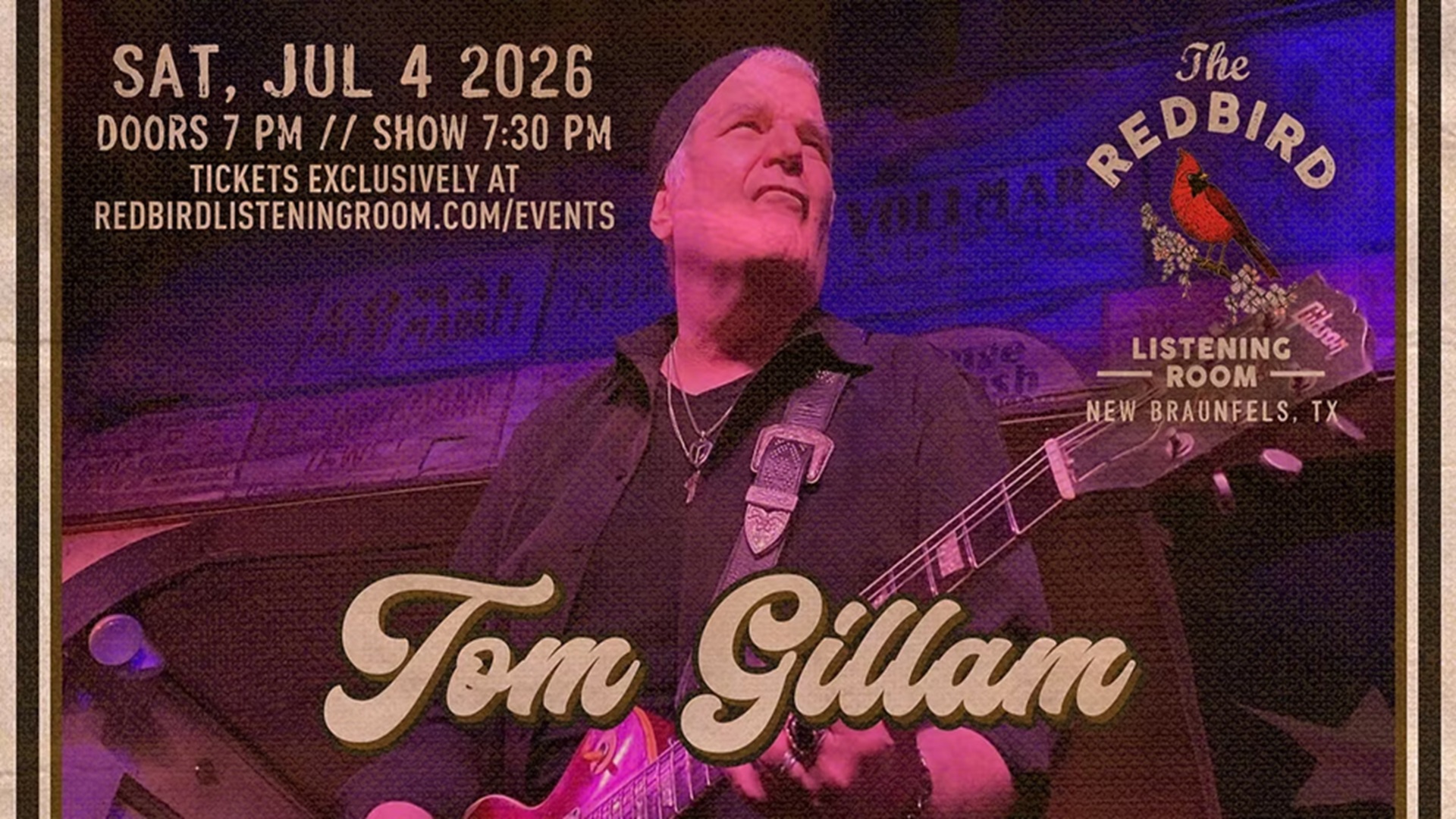 Tom Gillam at The Redbird Listening Room