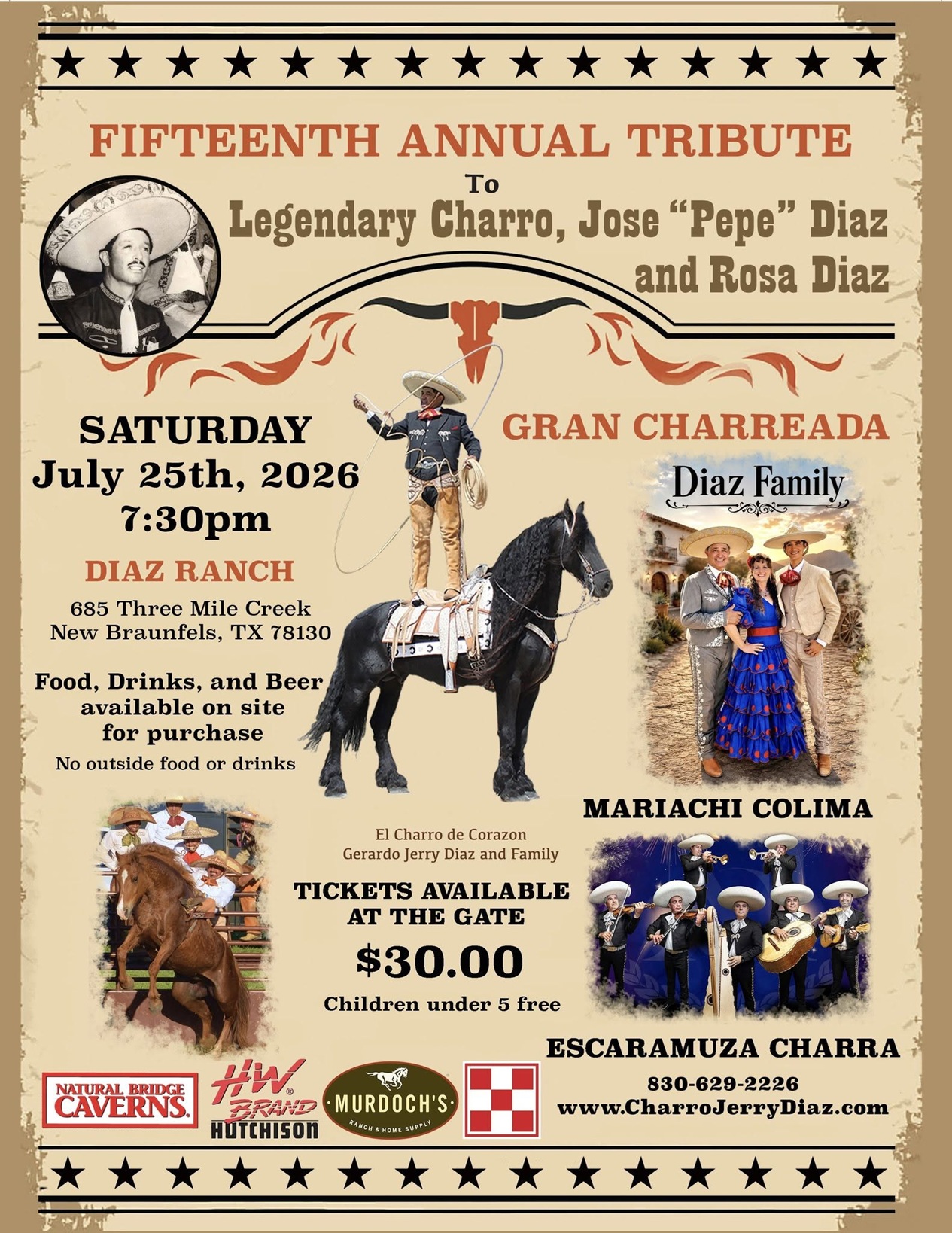 15th Annual Gran Charreada at Diaz Ranch