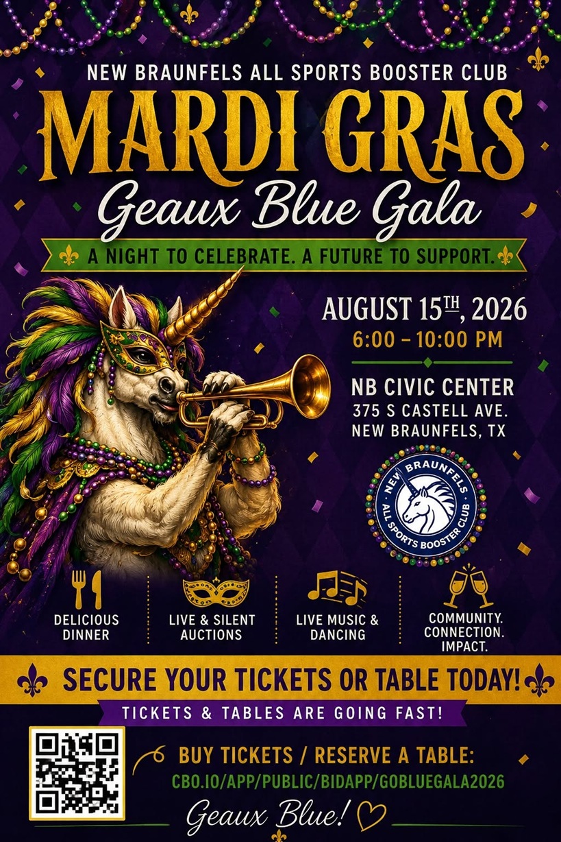 2026 Go Blue Gala at New Braunfels Civic/Convention Center