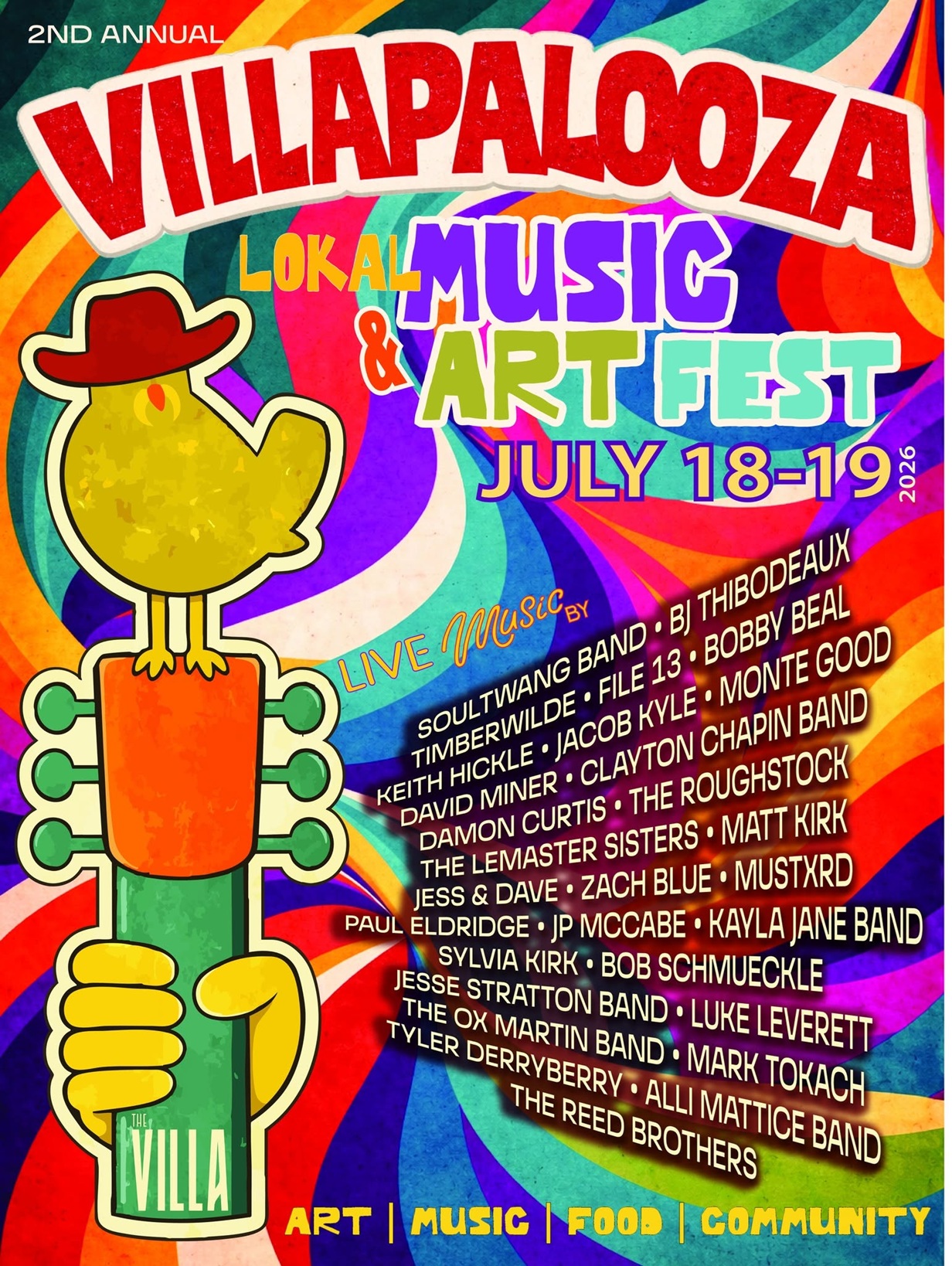 2nd Annual Villapalooza Lokal Music & Arts Fest at The Villa