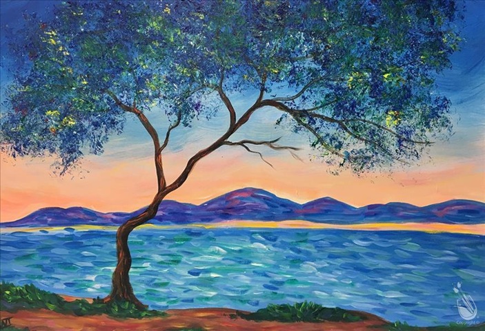 Antibes by Monet at Painting with a Twist