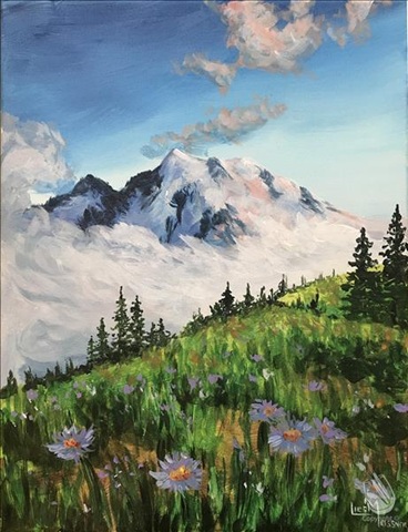 Hike in the Mountains at Painting with a Twist