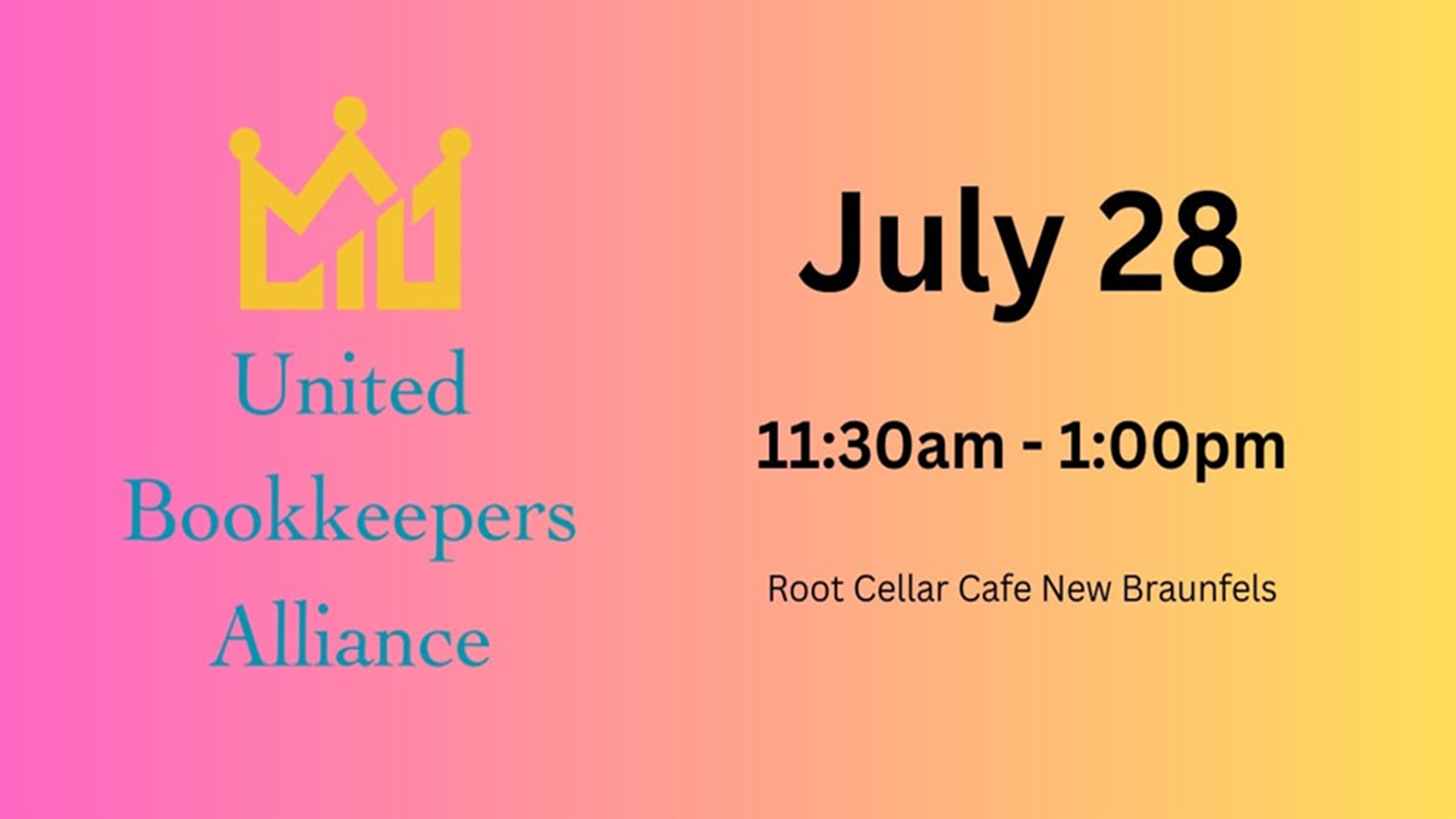 July Bookkeepers Lunch at Root Cellar Cafe