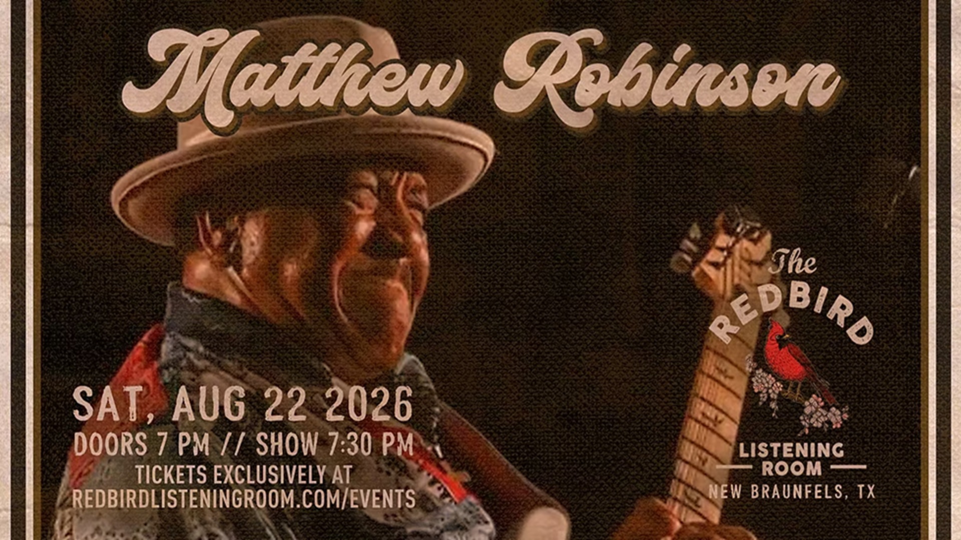 Matthew Robinson at The Redbird Listening Room