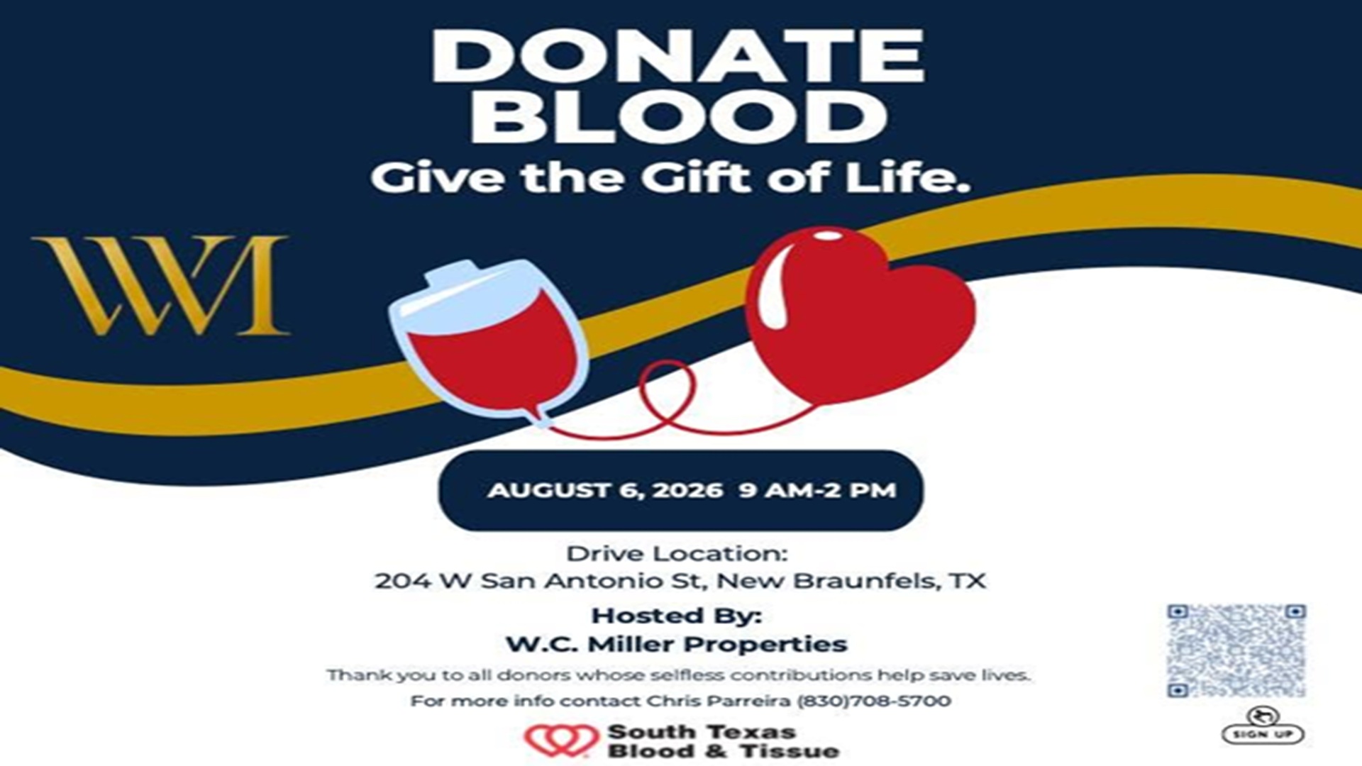 Mobile Blood Drive Hosted by W.C. Miller Properties