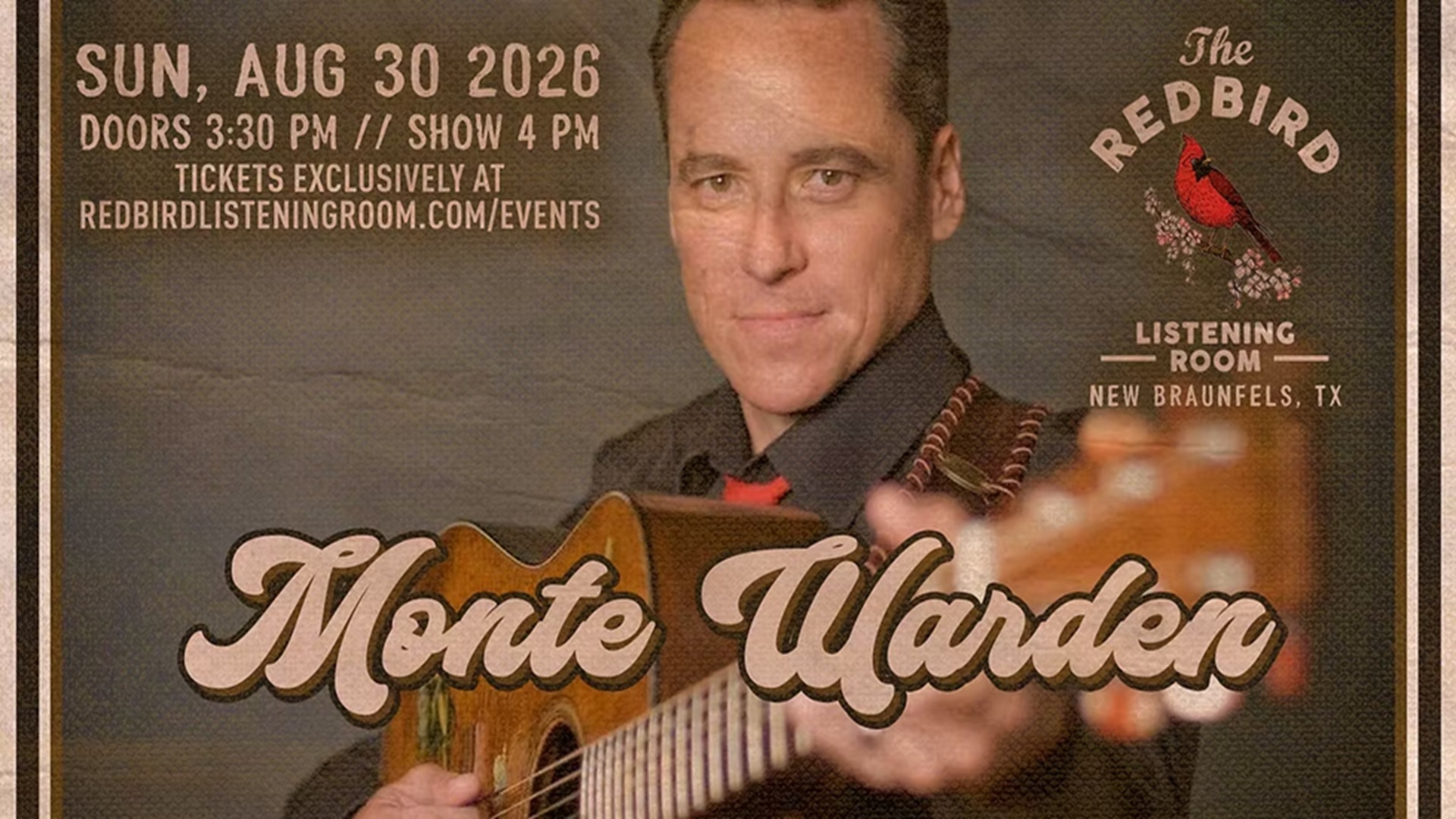 Monte Warden at The Redbird Listening Room
