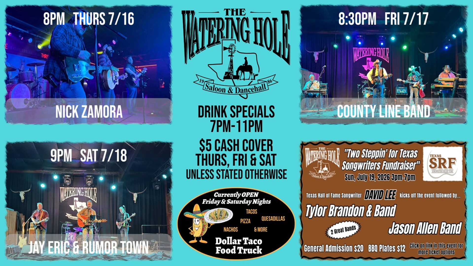 Nick Zamora at Watering Hole Saloon