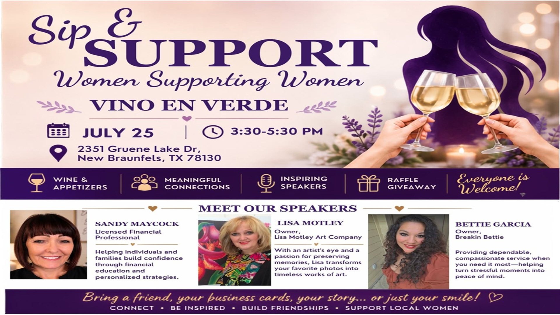 Sip and Support – Women Supporting Women at Vino En Verde Wine and Craft Cocktail Bar