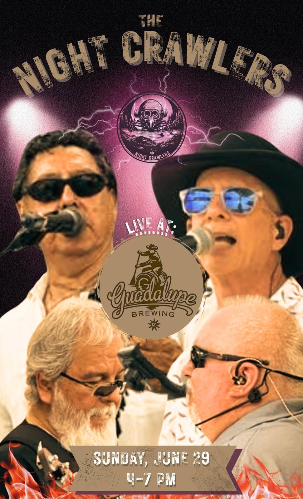 The Night Crawlers at Guadalupe Brewing Company & Pizza Kitchen
