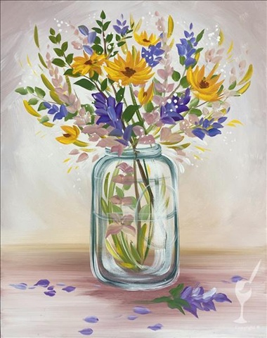 Wildflowers at Painting with a Twist