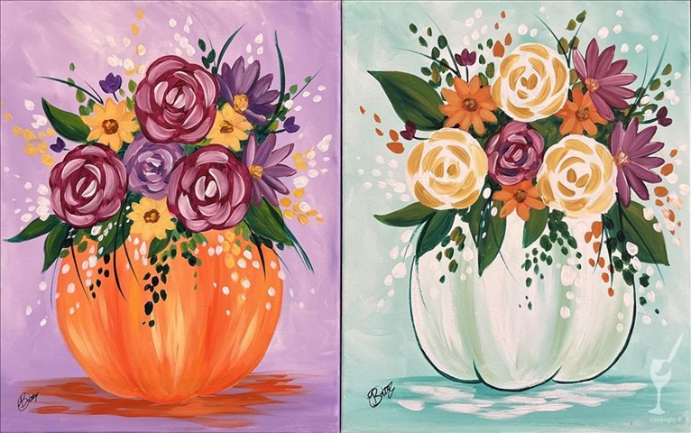 Autumn Bloom – Choose Your Colors at Painting With A Twist