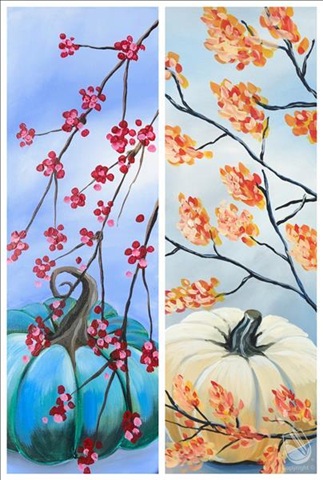 Autumn Botanicals – Choose Your Colors at Painting With A Twist
