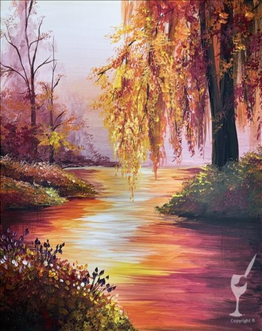 Autumn Brook at Painting With A Twist