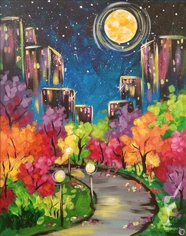 Fall In The City at Painting With A Twist