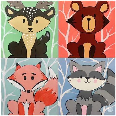 Family Time – Choose Your Woodland Animal at Painting With A Twist