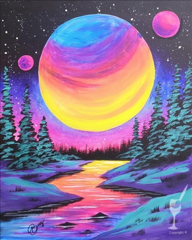Neon Twilight – Blacklight Event at Painting With A Twist