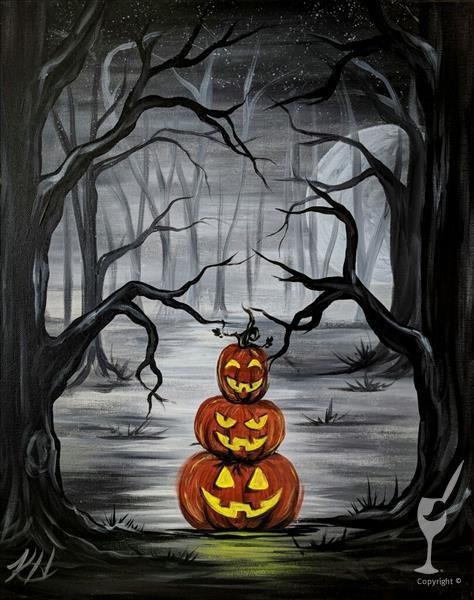 A Haunted Night at Painting With A Twist