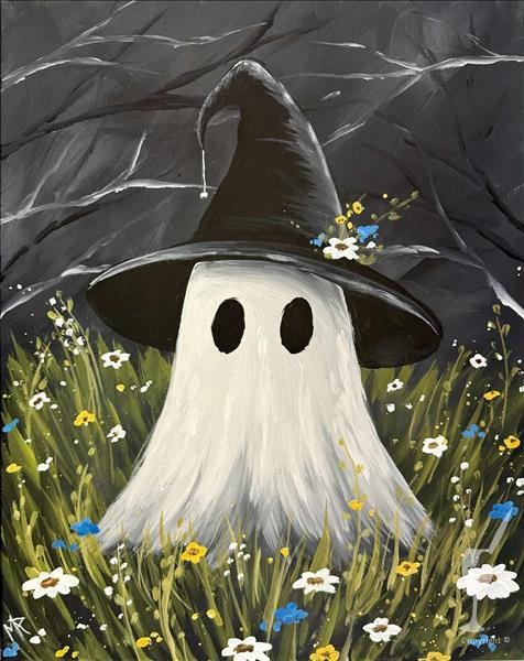 A Witchy Boo at Painting With A Twist