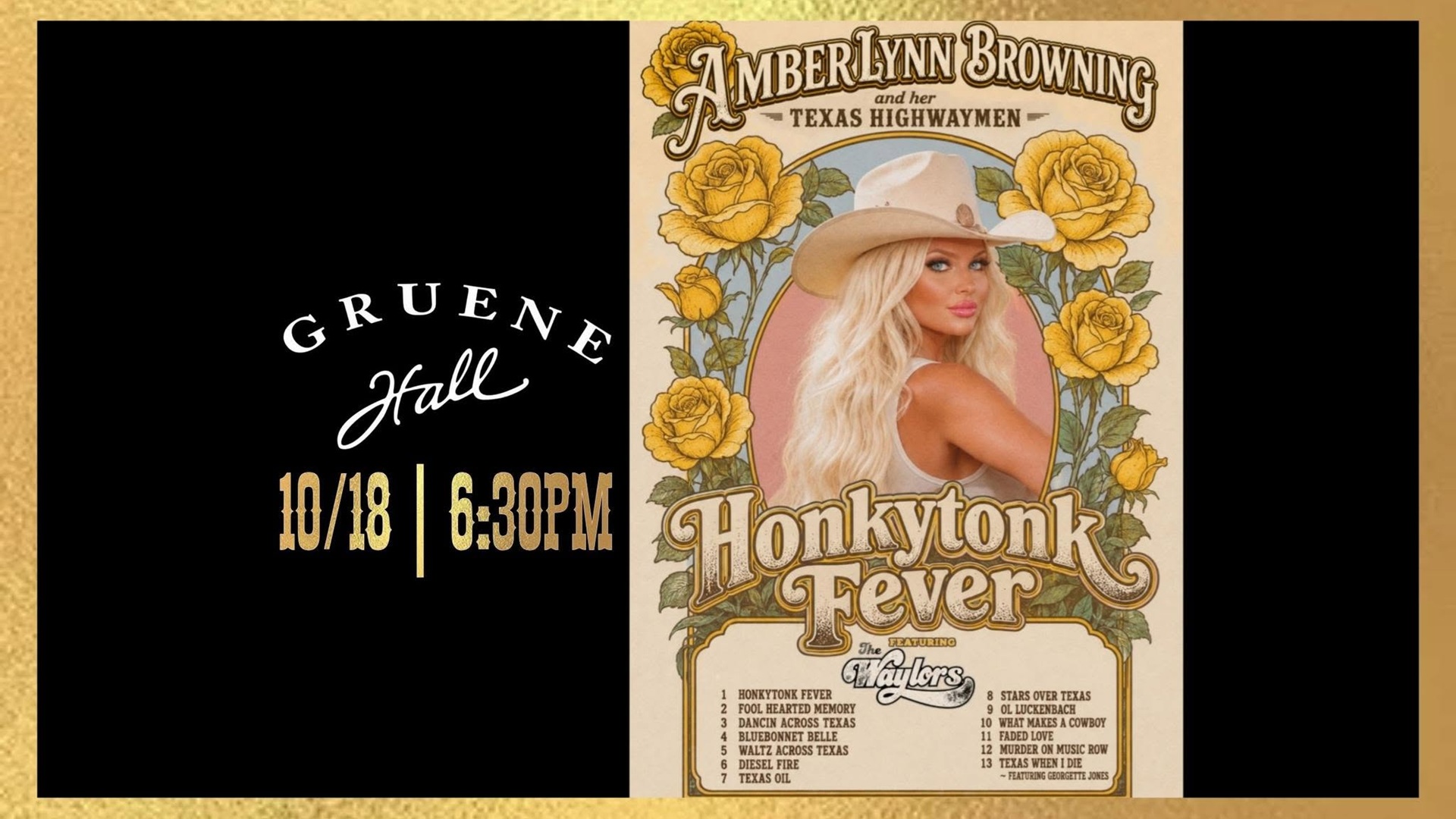 AmberLynn Browning & Her Texas Highway Men at Gruene Hall