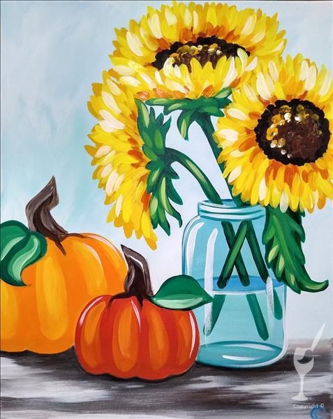 Bright Autumn Bouquet at Painting With A Twist