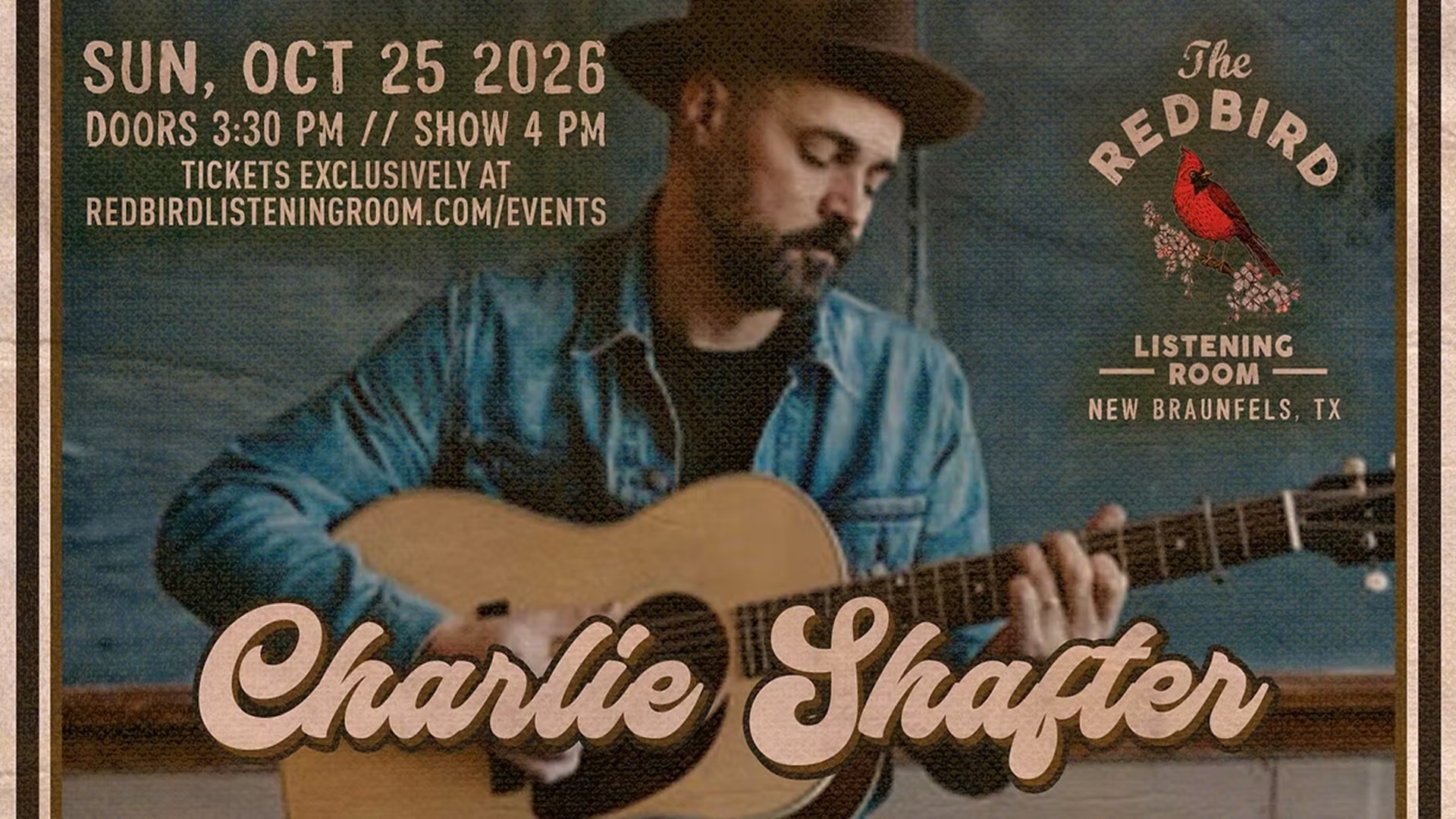 Charlie Shafter at The Redbird Listening Room