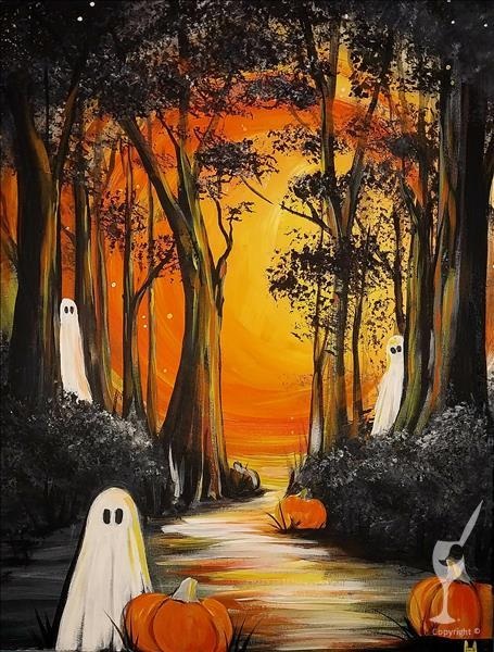 Frightful Forest Friends at Painting With A Twist