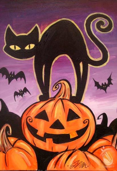 Halloween Cat at Painting With A Twist