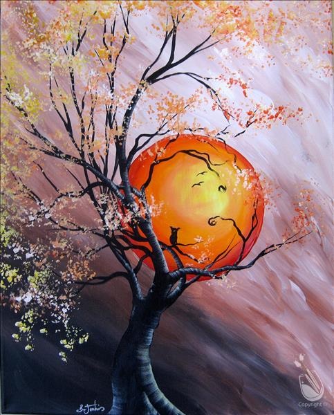 Harvest Moon at Painting With A Twist