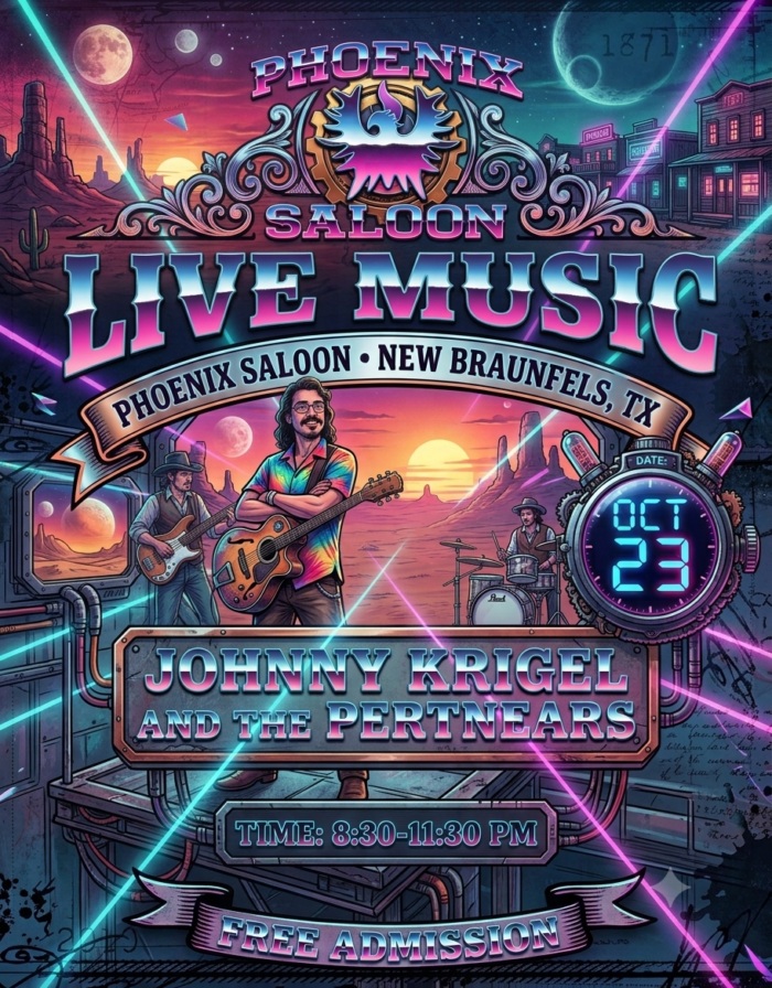 Johnny Krigel & The Pertnears at The Phoenix Saloon