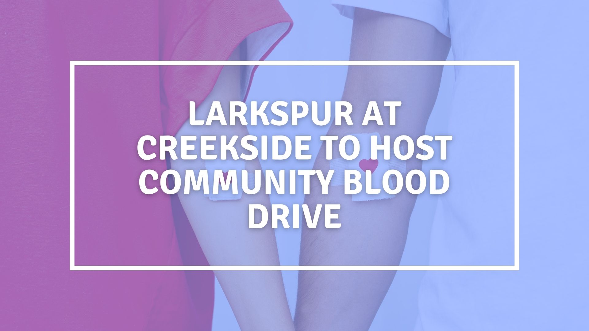 larkspur at creekside blood drive