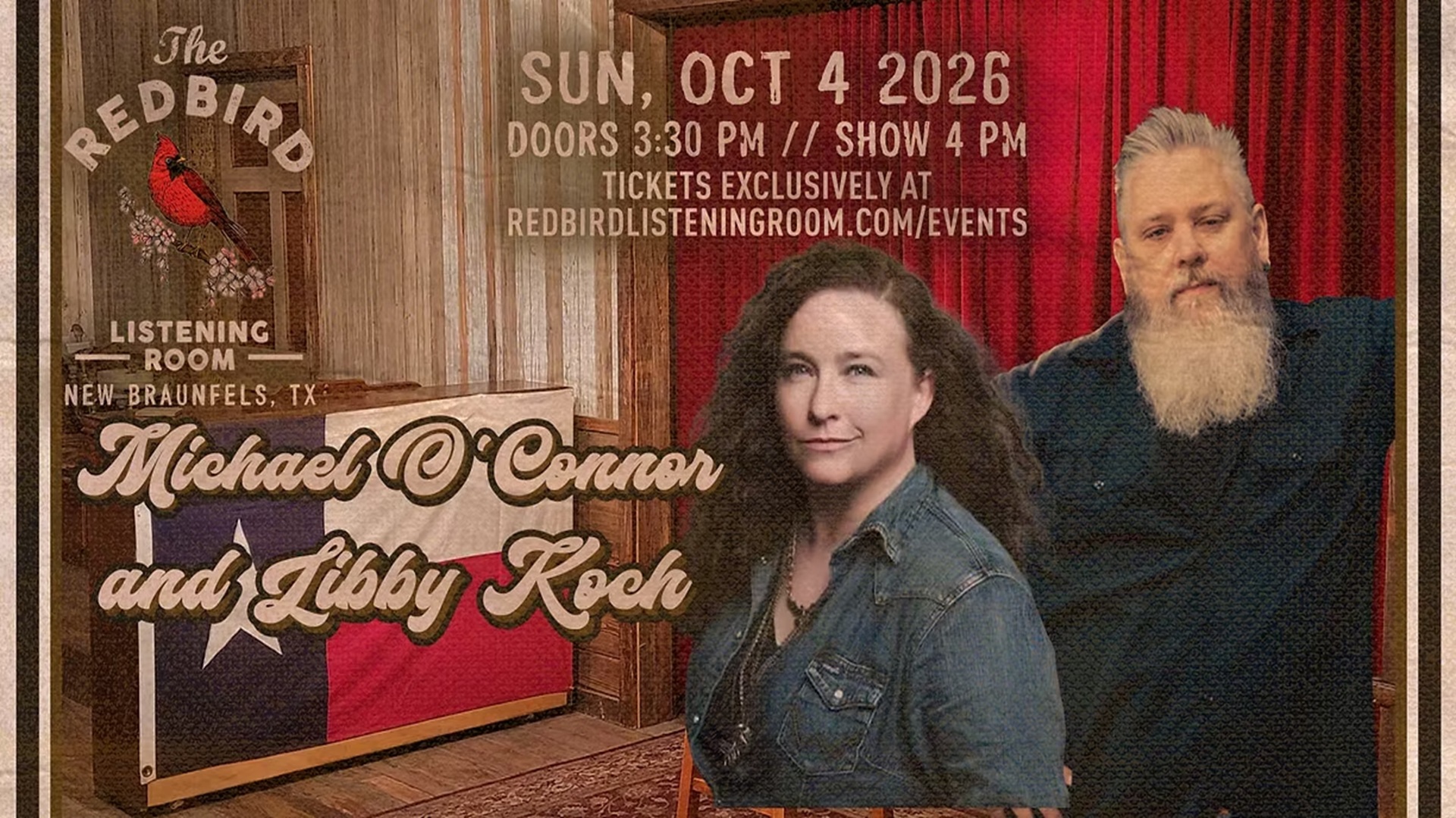 Michael O'Connor and Libby Koch at The Redbird Listening Room