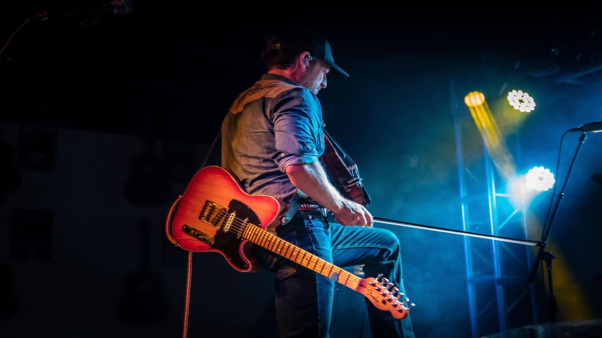 Scotty Alexander with Ryan Hunter at Cowboys & Cadillacs