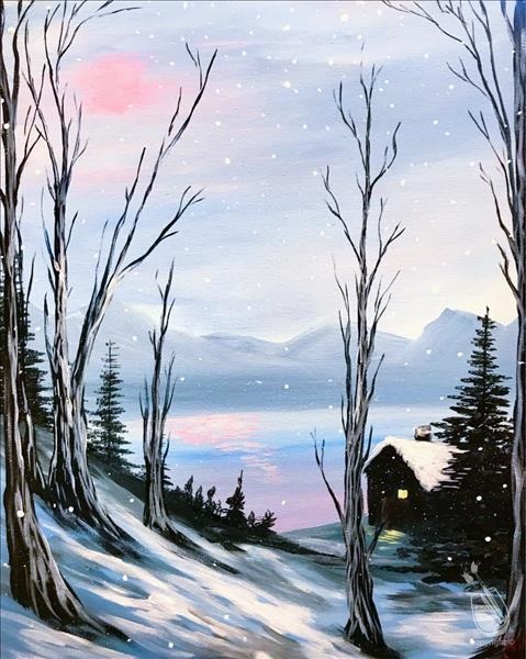 A Soft Winter at Painting With A Twist