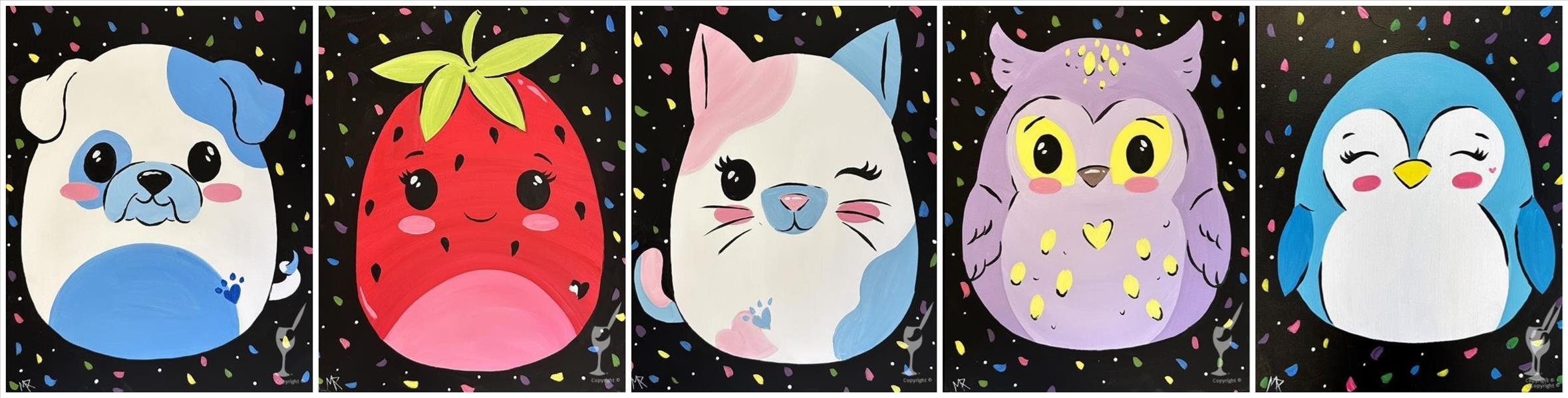Family Time: Squishy Animals at Painting With A Twist