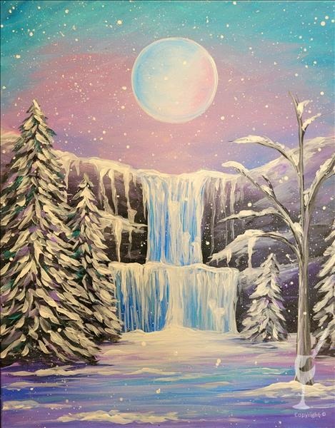 Frozen Falls at Painting With A Twist