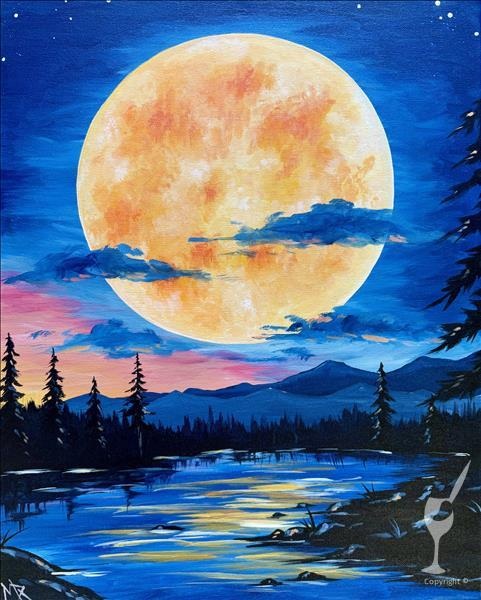 Harvest Moon Glow at Painting With A Twist