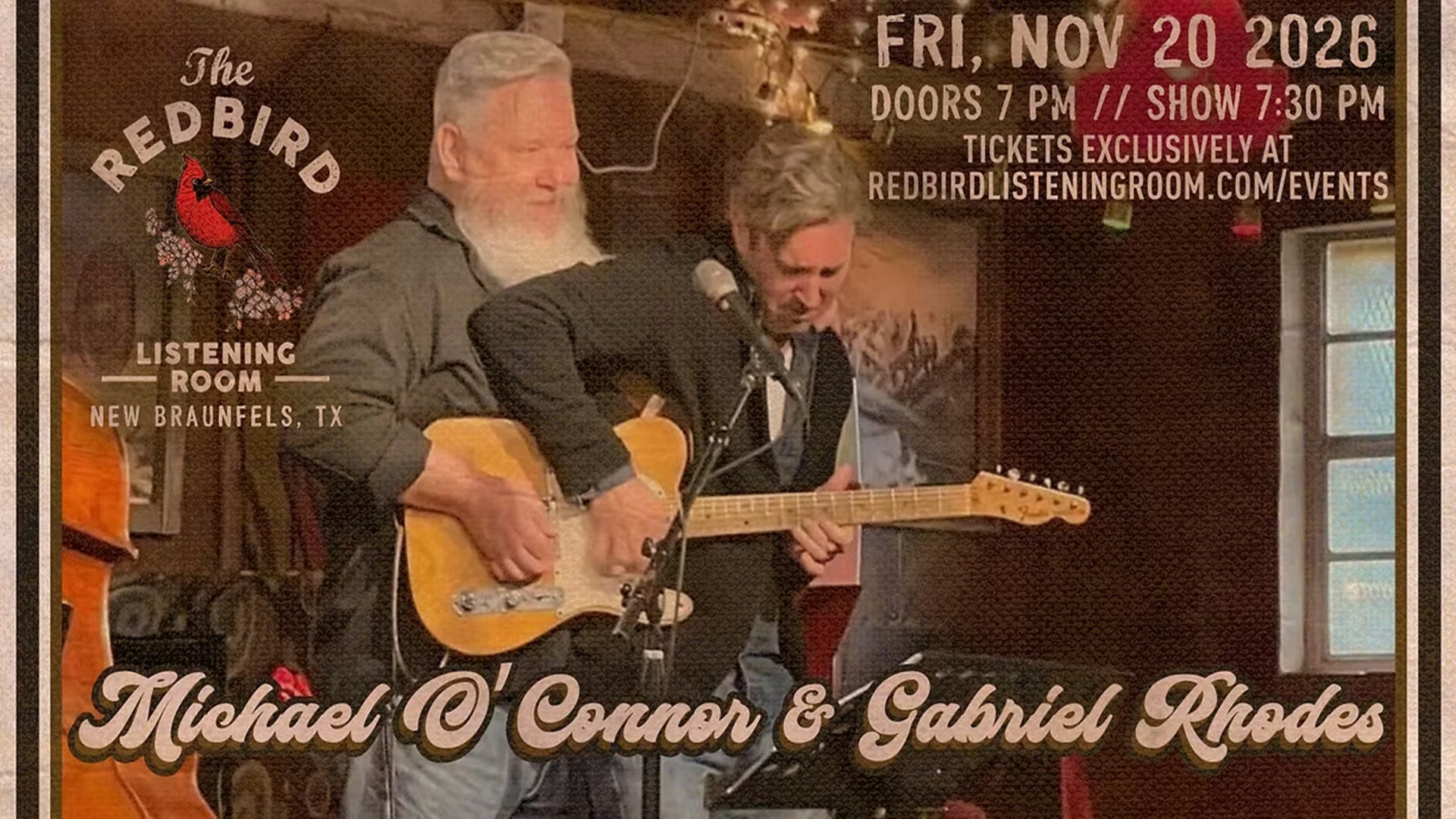Michael O’Connor & Gabriel Rhodes at The Redbird Listening Room