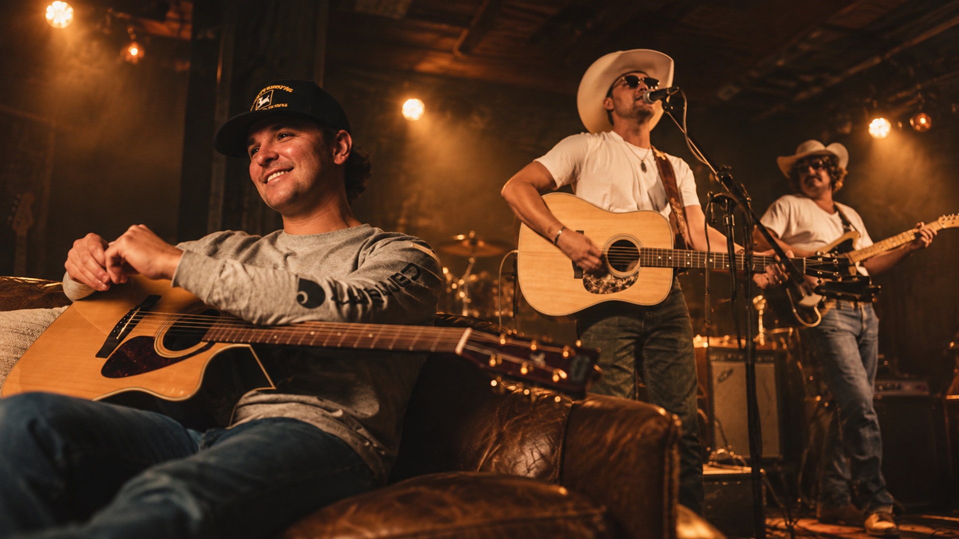 Palmer Anthony with Tristan Dayne Graves at Cowboys & Cadillacs
